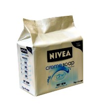 NIVEA CREME SOAP CREME, PACK OF 4 U X 75 G